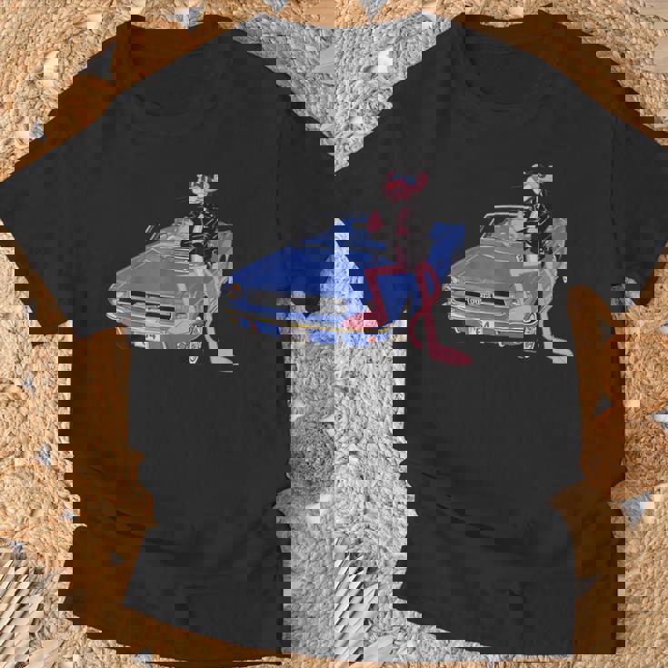 ピンクパンサー ヴィンテージ 1964 コンバーチブル 車 クール キャット Tシャツ 高齢者への贈り物