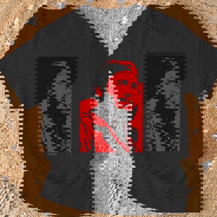 フィデル・カストロ 長袖tシャツ Tシャツ 高齢者への贈り物