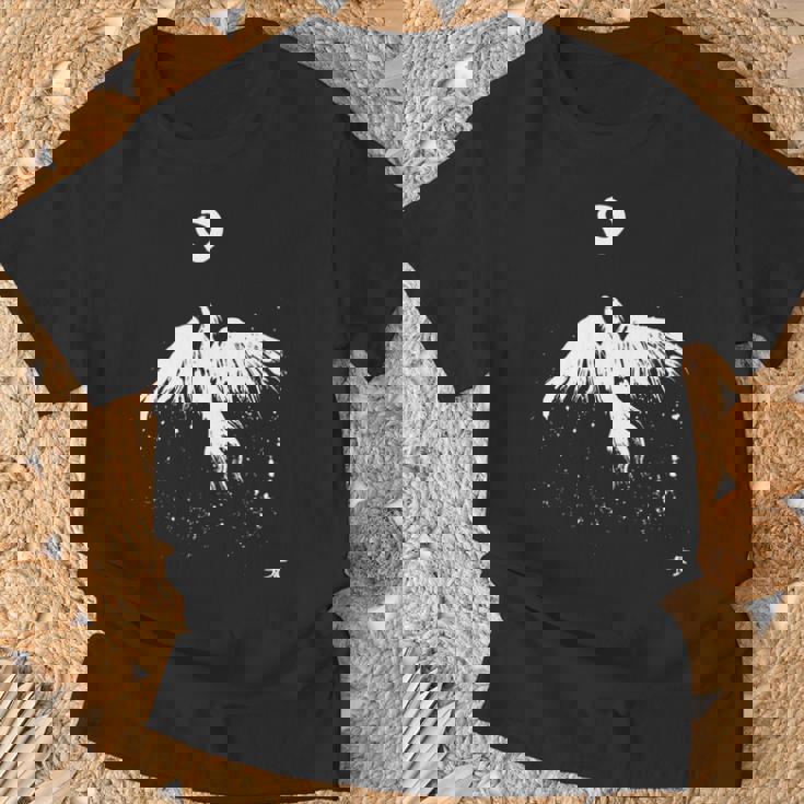 フェニックス 火の鳥の復活 キム・ディアス・ホルム 絵 インクアート Phoenix Bird Kim Holm 長袖tシャツ Tシャツ 高齢者への贈り物