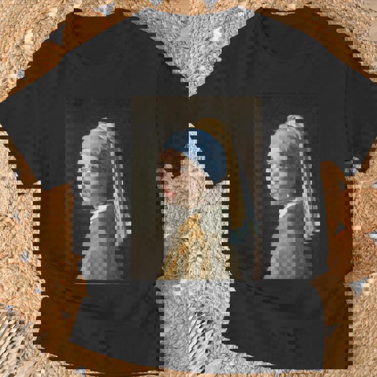 フェルメール【真珠の耳飾りの少女】贈り物 ギフト Tシャツ 高齢者への贈り物