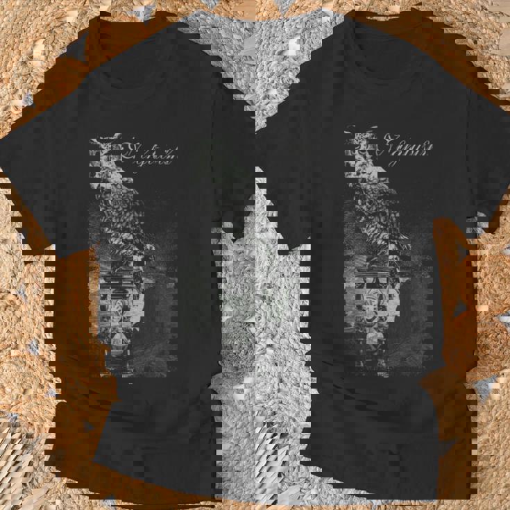 フクロウガラス Tシャツ 高齢者への贈り物