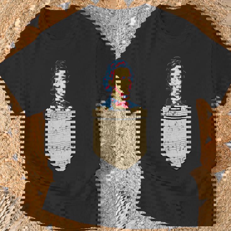 フレデリック・ショパン レトロ プロパガンダ Tシャツ 高齢者への贈り物