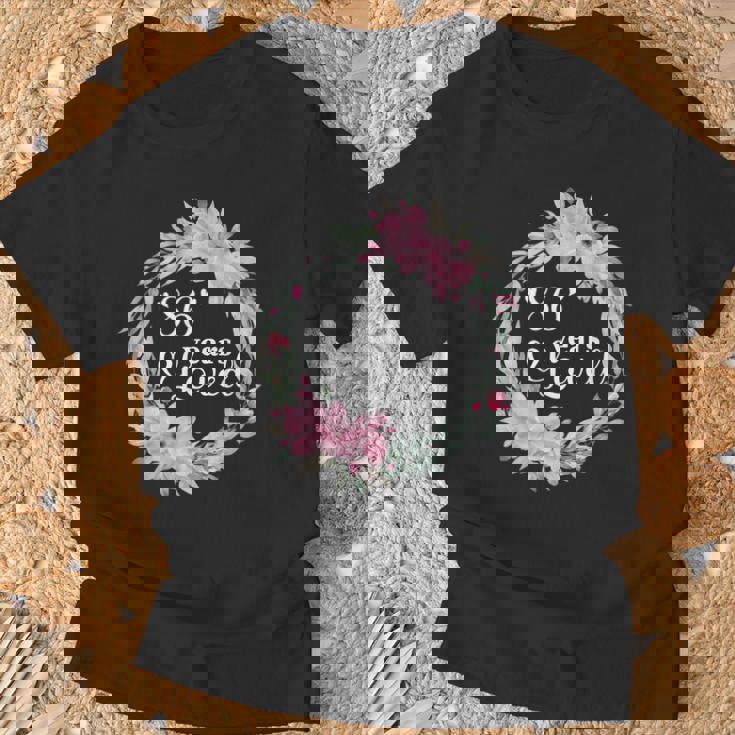 フローラル 86歳 誕生日 男性 女性 86歳 誕生日 Tシャツ 高齢者への贈り物