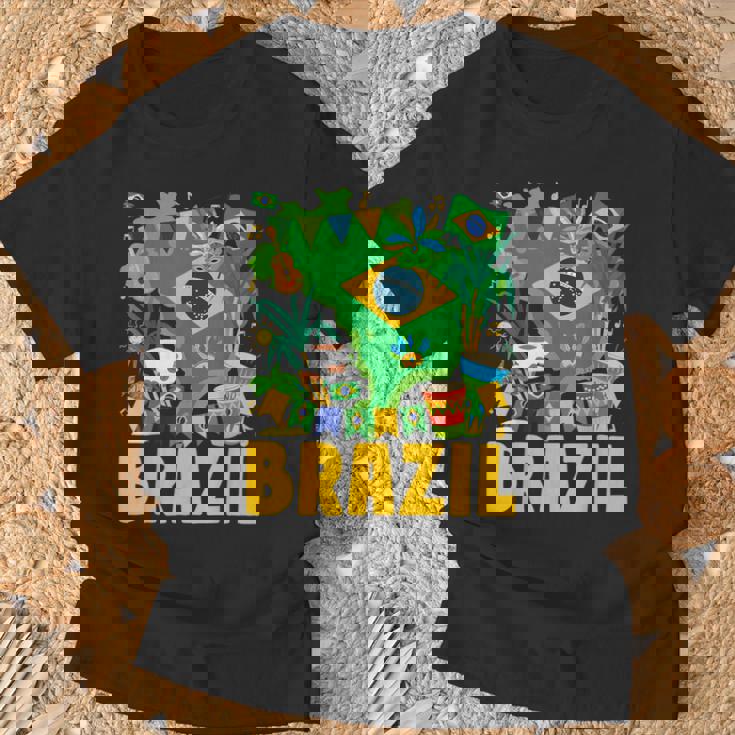 ブラジル国旗衣装のアイデア ブラジル&ブラジルの国旗 Tシャツ 高齢者への贈り物