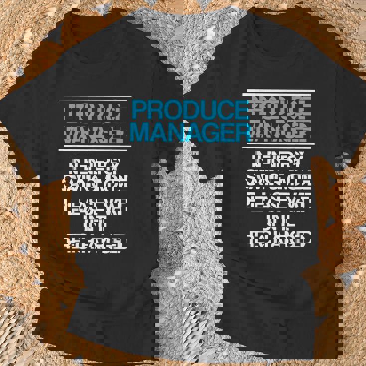 プロデュースマネージャー 食料品店スーパーバイザー Tシャツ 高齢者への贈り物