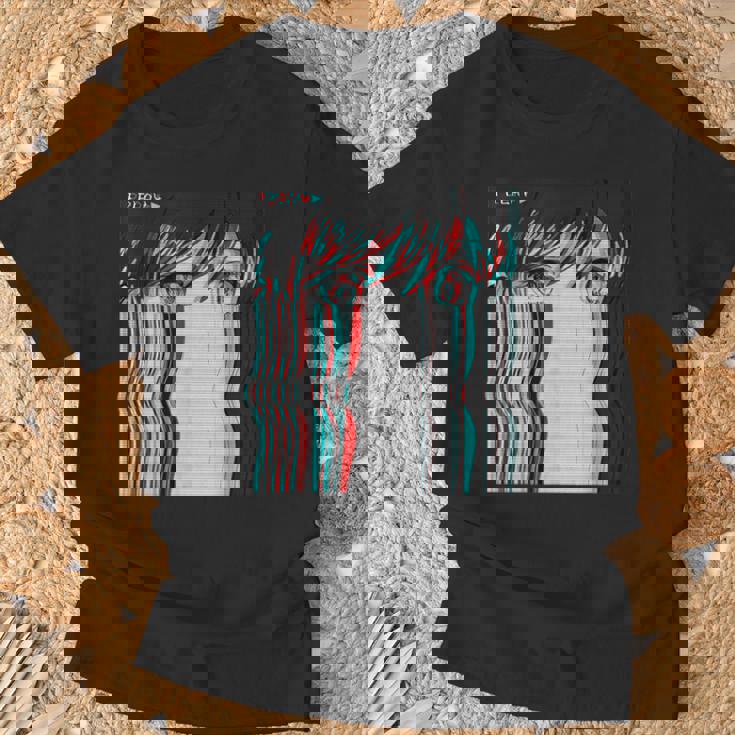 ベーパーウェーブ美的アニメ少女レトロ原宿aporwave Tシャツ 高齢者への贈り物