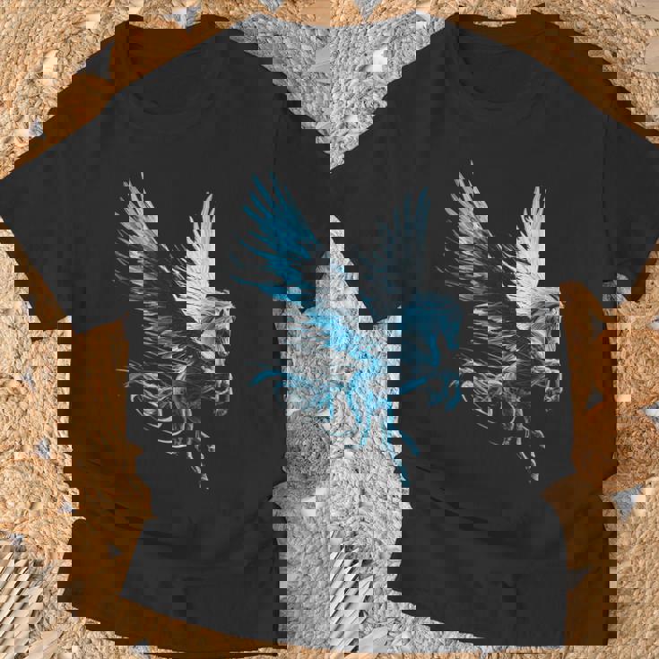 ペガサスユニコーンモチーフイラスト Tシャツ 高齢者への贈り物