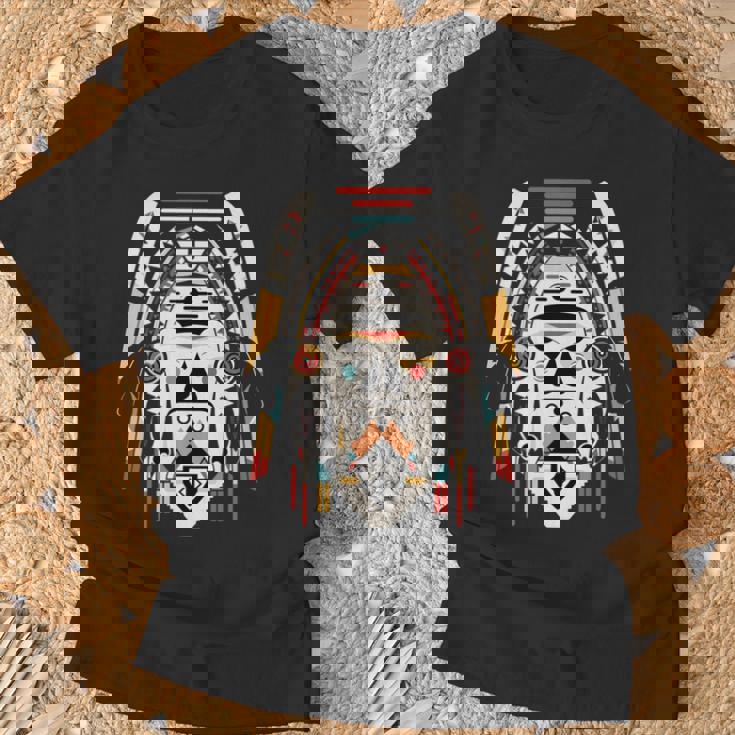 ホピ族アート シャーマン ネイティブ南西アメリカ インディアン スタイル 長袖tシャツ Tシャツ 高齢者への贈り物