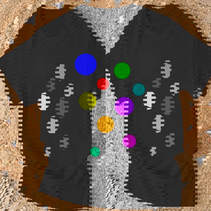 ポップ Dots カラフルドット 水玉【Pop】模様プリント アート おしゃれ Tシャツ 高齢者への贈り物