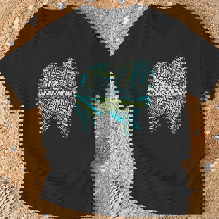 ポメラニアンが大好き-Word Cloud Pomeranians 犬ティー A Tシャツ 高齢者への贈り物