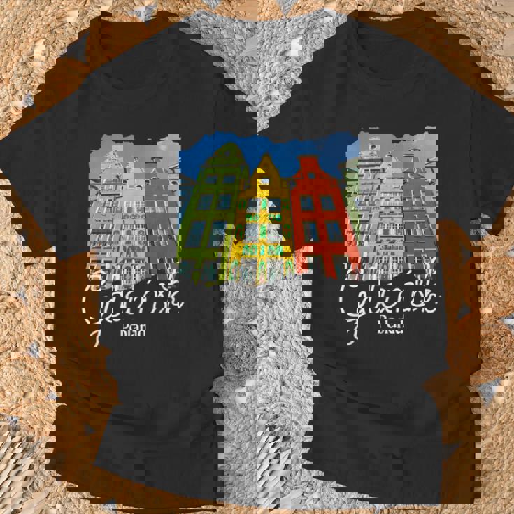 ポーランドのお土産グダニスク Tシャツ 高齢者への贈り物