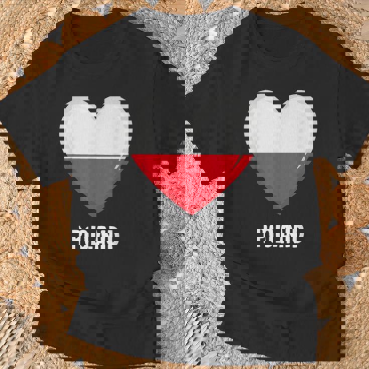 ポーランド国旗シャツ Tシャツ 高齢者への贈り物