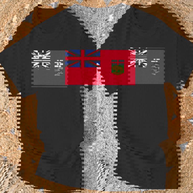 マニトバ州 紋章 カナダ国旗 ウィニペグ Tシャツ 高齢者への贈り物