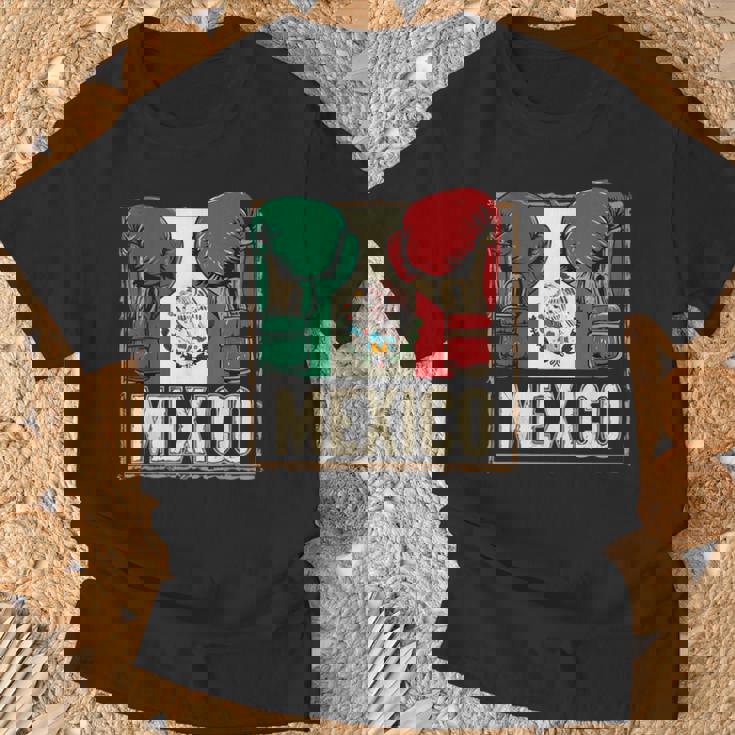 メキシコ ボクシンググローブ メキシコプライド スポーツファン ボクサーメンズ Tシャツ 高齢者への贈り物