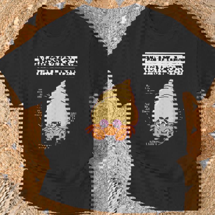ヤドカリの解剖学 面白い カワイイ ヤドカリ チビ Tシャツ 高齢者への贈り物