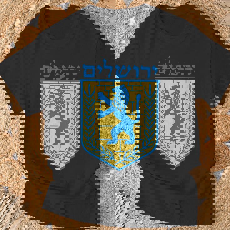 ユダヤのライオンギフト イスラエル ユダヤ人 エルサレム サイン ユダヤ人 ヘブライ語 Tシャツ 高齢者への贈り物