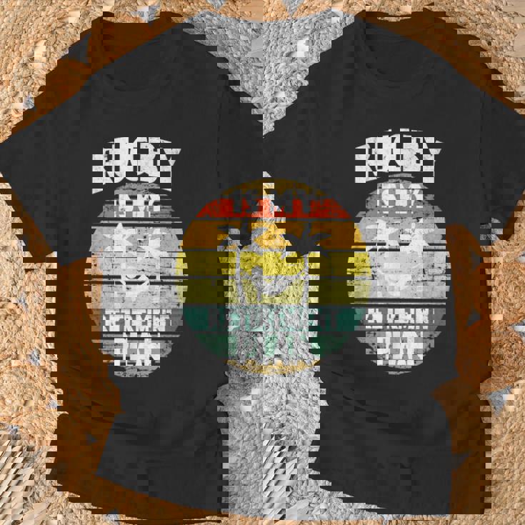 ラグビーは私の退職金制度 ラグビー部の年金受給者 Tシャツ 高齢者への贈り物