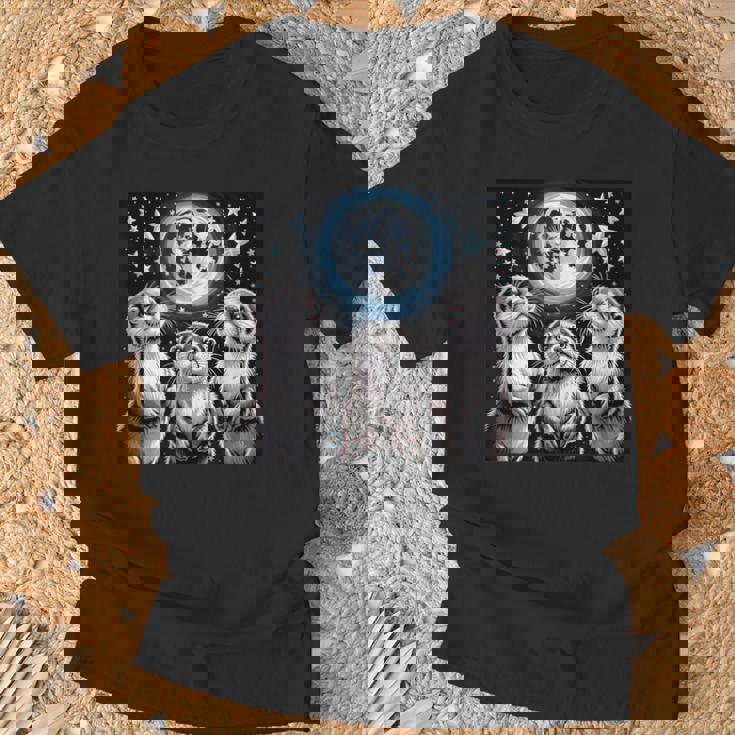 ラッコ マーチ カワウソ ハウリング 月 ヴィンテージ ラッコ Tシャツ 高齢者への贈り物