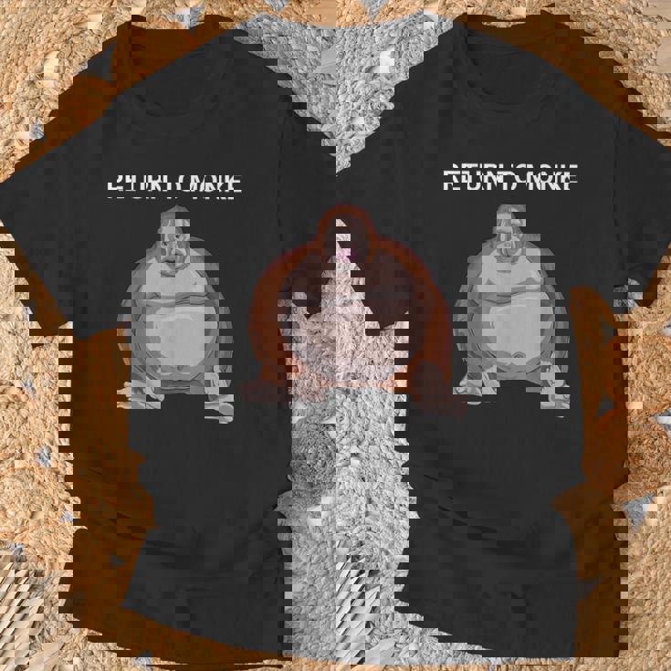 リジェクト・ヒューマニティ・リターン・トゥ・モンキー・アー・オー・スティンキー・ファニー・モンク Tシャツ 高齢者への贈り物