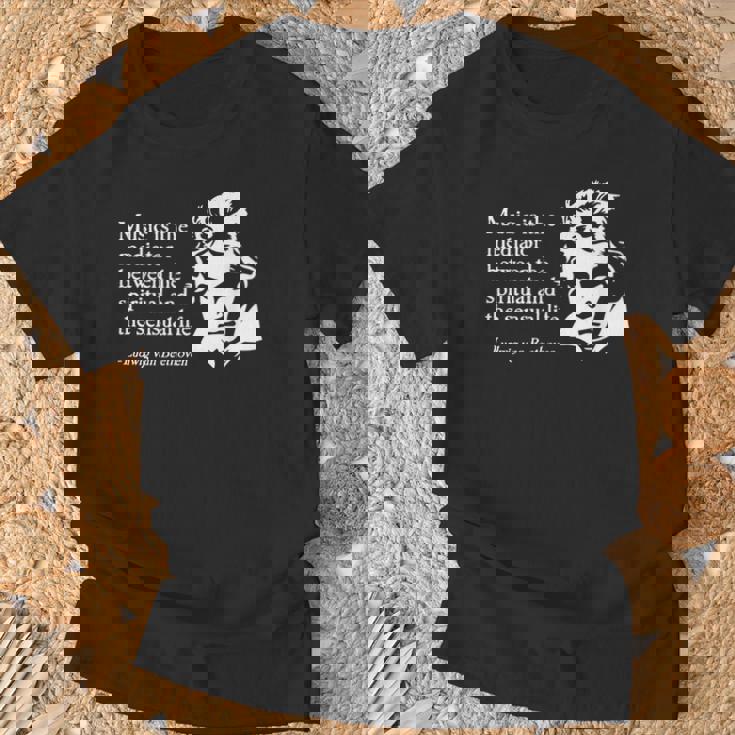 ルートヴィヒ・ヴァン・ベートーヴェン 引用句 クラシック音楽引用句 格言 Tシャツ 高齢者への贈り物