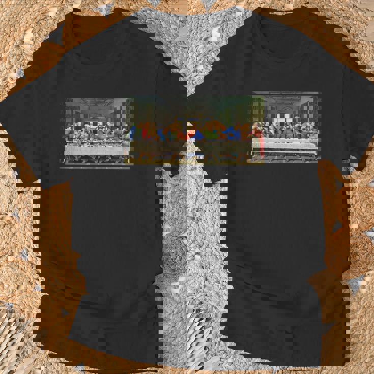 レオナルド・ダ・ヴィンチによる最後の晩餐1495 長袖tシャツ Tシャツ 高齢者への贈り物