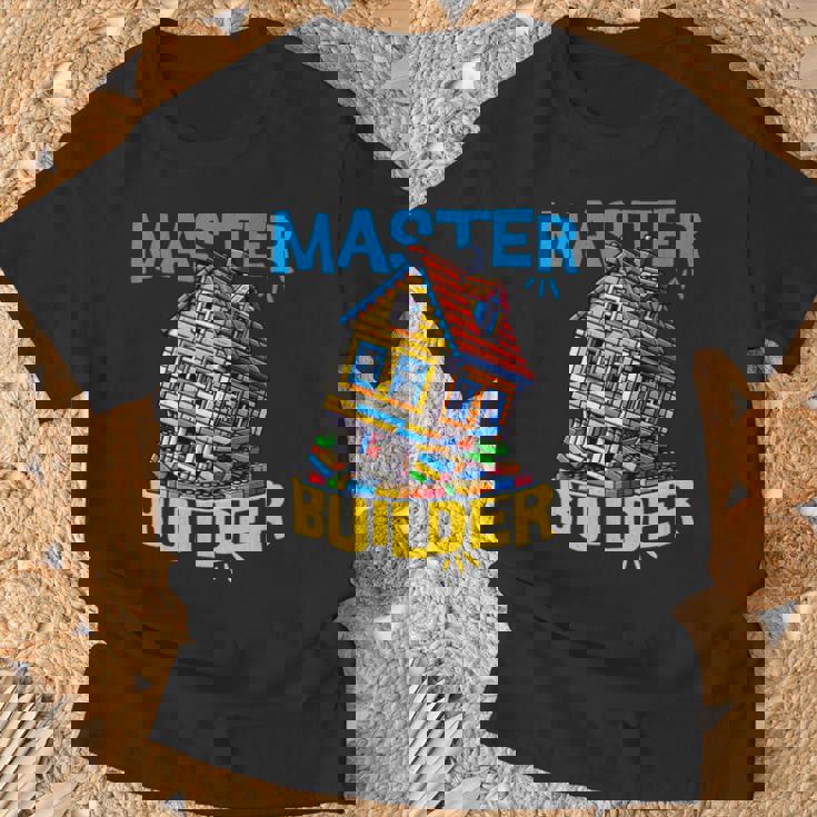 レゴのレンガ造りマスタービルダー面白い曲がった家。 長袖tシャツ Tシャツ 高齢者への贈り物