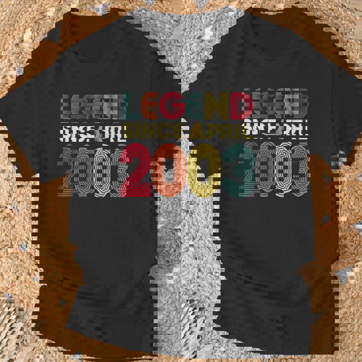 レジェンド 2003年4月 23歳の誕生日 男性 女性 23歳 Tシャツ 高齢者への贈り物