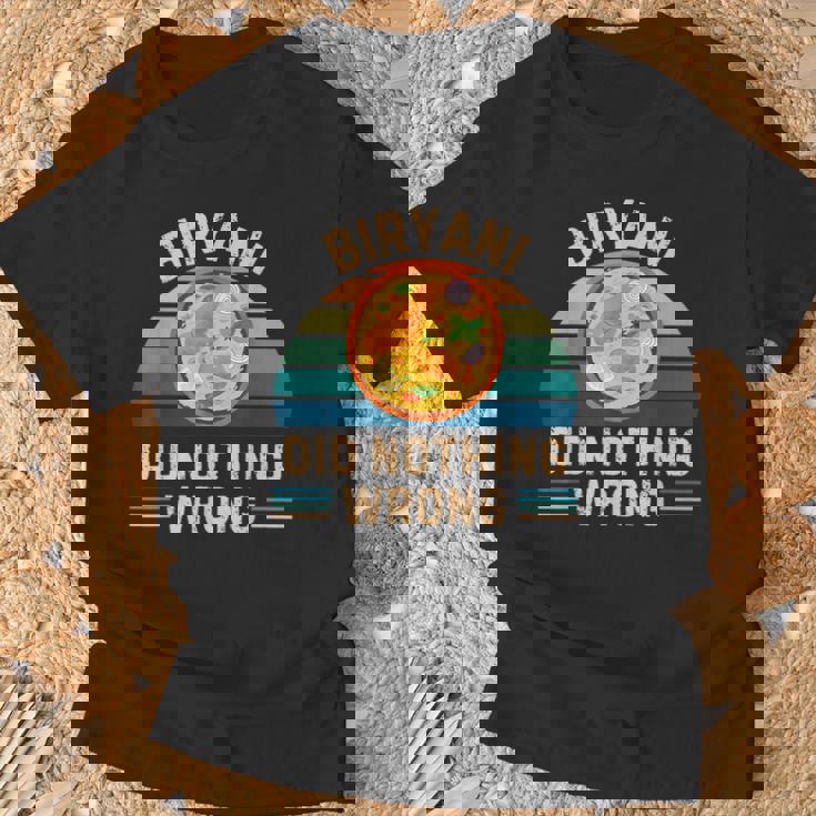 レトロ ビリヤニ Did Nothing Wrong ヴィンテージ ビリヤニ 食品愛好家 Tシャツ 高齢者への贈り物