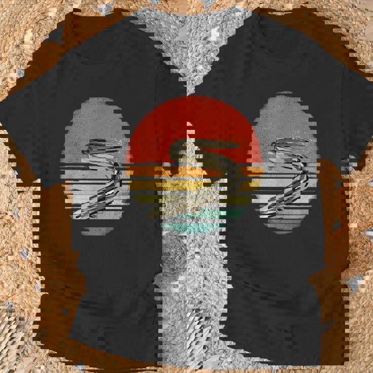 レトロ ヴィンテージ ウナギ 自然 うなぎ 恋人 Tシャツ 高齢者への贈り物