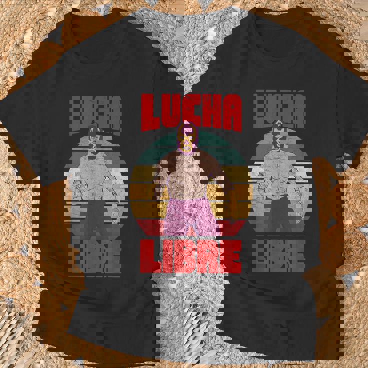 レトロ ヴィンテージ レスラー ルチャリブレ メキシコレスリング Tシャツ 高齢者への贈り物