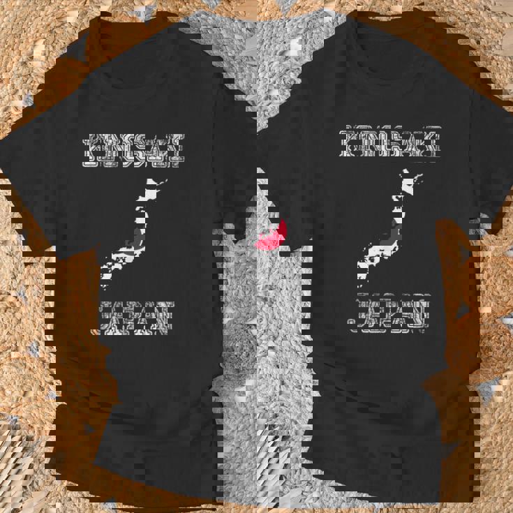 レトロな城崎 日本 アンティーク調 日本 国旗 Tシャツ 高齢者への贈り物