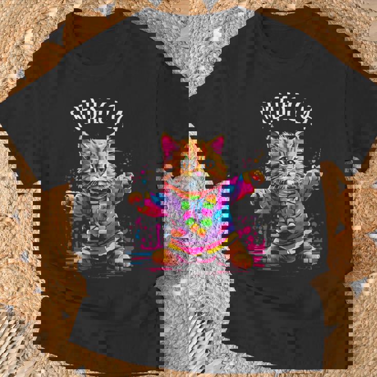 レベッカ 踊る子猫デザイン 女の子 名前 レベッカ Tシャツ 高齢者への贈り物