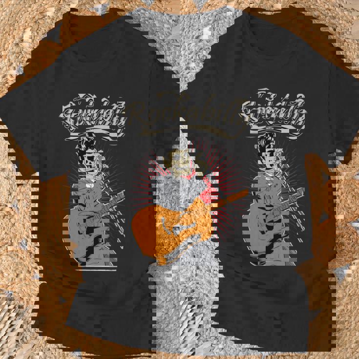 ロカビリー ピンナップ ホットロッド オールドスクール ロカビリー 長袖tシャツ Tシャツ 高齢者への贈り物