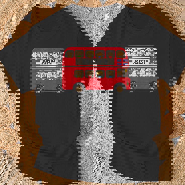 ロンドン イングランド ダブルデッカー レッドバス キッズ ツーリスト お土産 Tシャツ 高齢者への贈り物