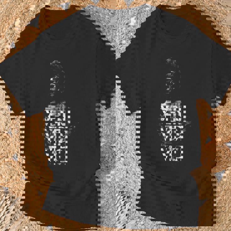 ローマ兵士 ヘルメット ガレア・ヴェニ・ヴィディ・ヴィチ 古代ローマ Tシャツ 高齢者への贈り物