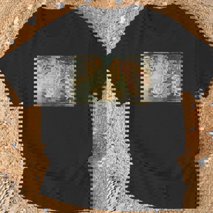 ヴィーナスの誕生／サンドロ・ボッティチェッリ【世界の名画】（高精細画質）女神 美術館アート Tシャツ 高齢者への贈り物