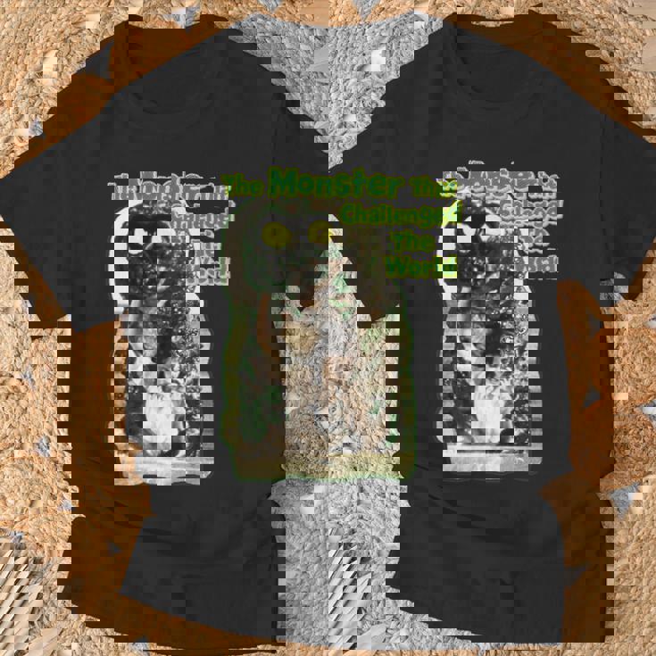 世界に挑んだヴィンテージクラシックホラーモンスター 長袖tシャツ Tシャツ 高齢者への贈り物