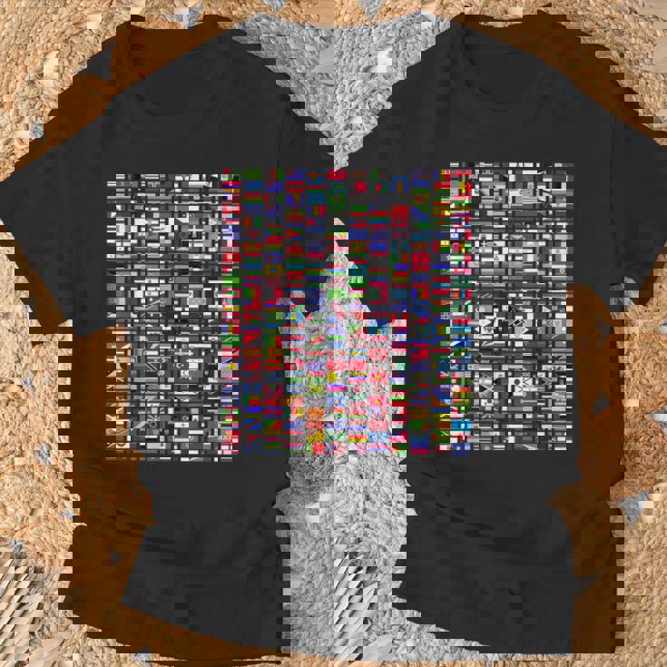 世界の国旗国際287 Tシャツ 高齢者への贈り物