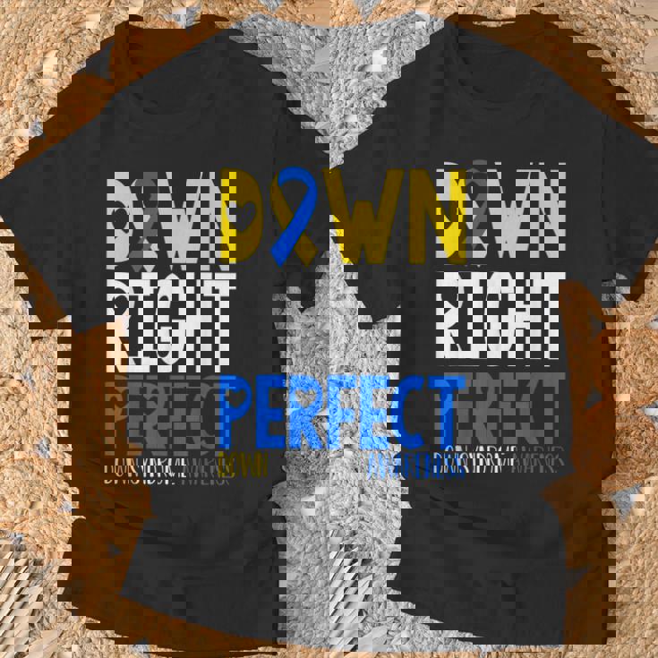 世界ダウン症啓発デーダウン右パーフェクトt21 Tシャツ 高齢者への贈り物