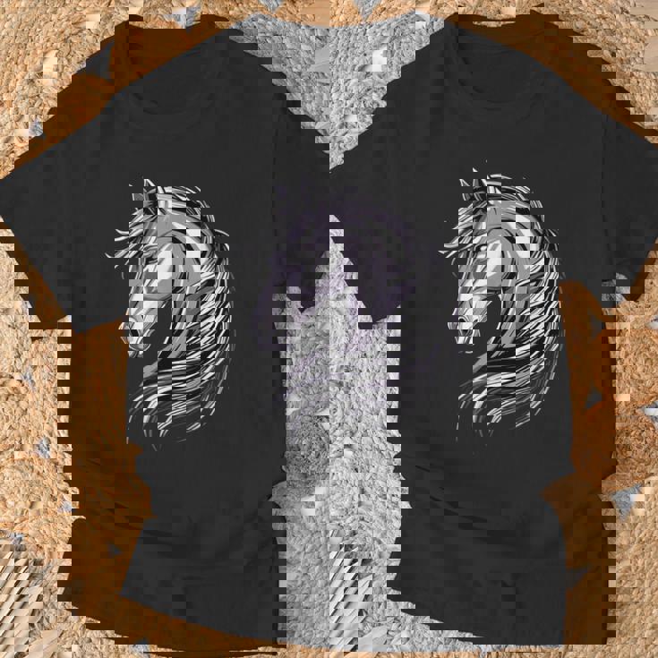 乗馬ポニー子馬ポニーファームライダーポニー乗馬馬 Tシャツ 高齢者への贈り物