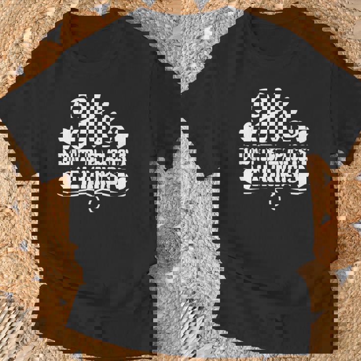 人種差別 Hi Don't Be Racist Thanks Tシャツ 高齢者への贈り物