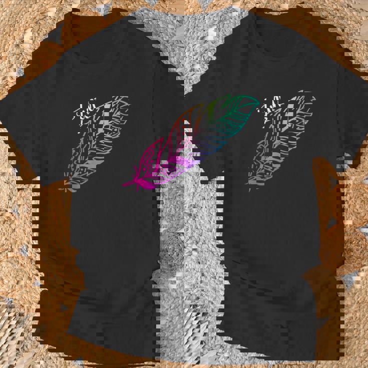 先住民フェザーtシャツ ネイティブアメリカン ズニ族 Tシャツ 高齢者への贈り物