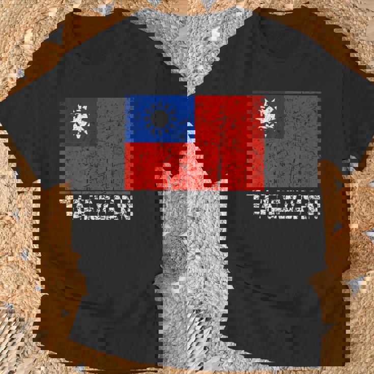 台湾国旗 アンティーク調 男性 女性 キッズ アジア 台湾 Tシャツ 高齢者への贈り物