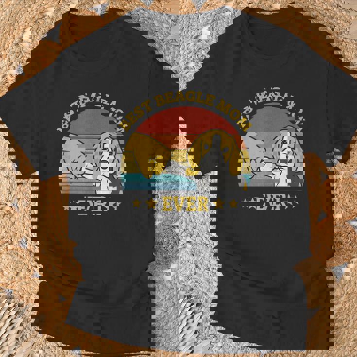 史上最高のビーグルママ ヴィンテージレトロデザイン 子犬犬のお母さん ビーグル犬のオーナーギフトのアイデア Mom Tシャツ 高齢者への贈り物