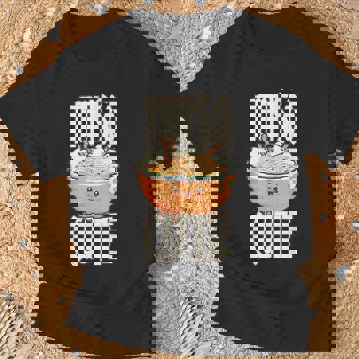 味噌 かわいい 和 ラーメン 味噌 Tシャツ 高齢者への贈り物