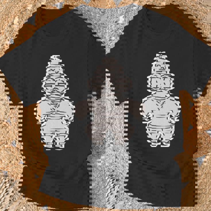 土偶 どぐう【ゆるフレンズ】遮光器土偶 歴史土器 長袖tシャツ Tシャツ 高齢者への贈り物