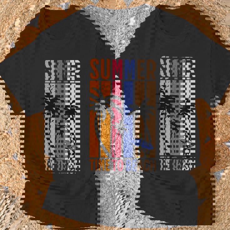 夏 Time To Beach クールバイブ Tシャツ 高齢者への贈り物