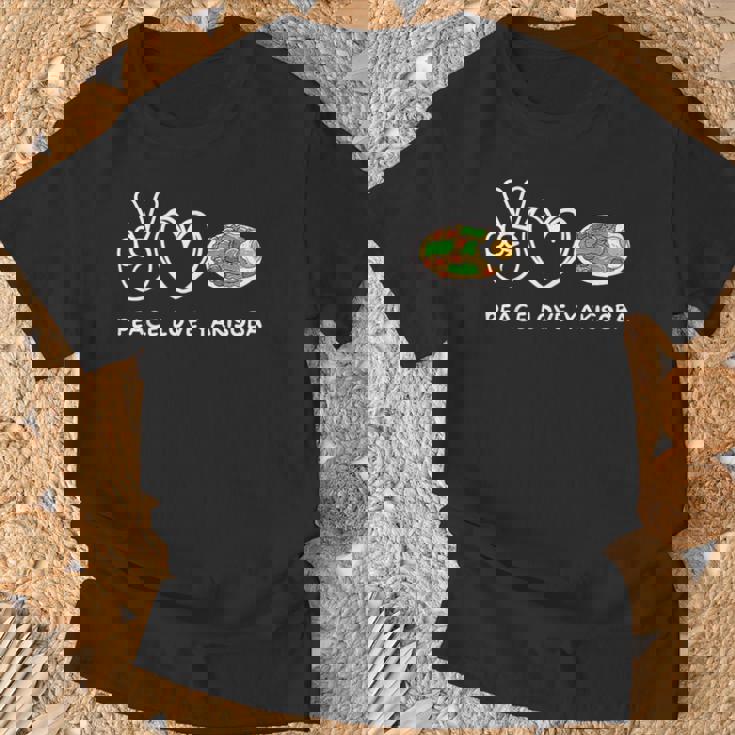 平和 愛 焼きそば レトロ 焼きそば 恋人 食べ物好き Tシャツ 高齢者への贈り物