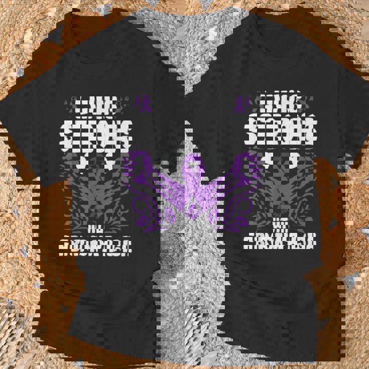 強く生きる 線維筋痛症への認識 線維筋痛症 Tシャツ 高齢者への贈り物