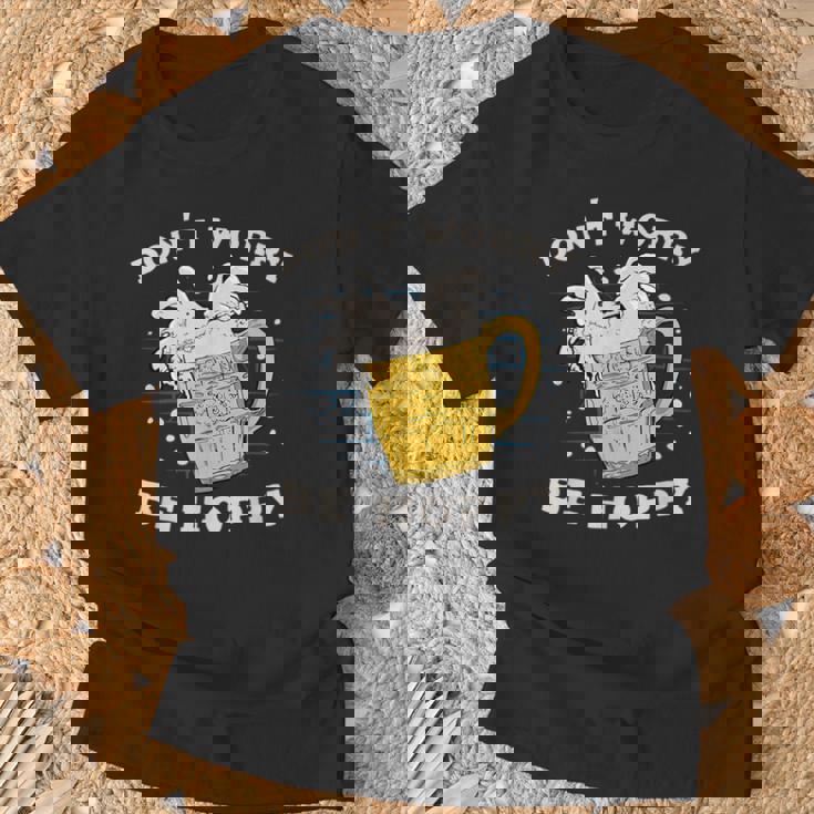 心配しないで、ホッピー・ブリューワー・ホップス・ビール Tシャツ 高齢者への贈り物